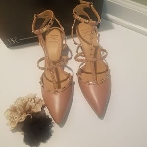 INC Blush Studded Pumps, Size 9.5M